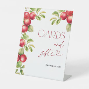 Moderne Apple Kaarten & Gifts Trendy Vrijgezellenf Reclamebord Met Voetstuk