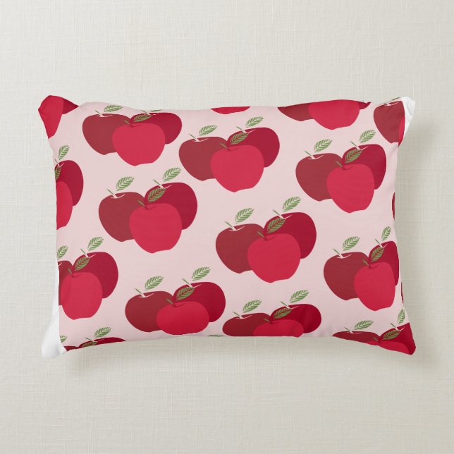 Moderne Apple Print Decoratief Accent Kussen (Voorkant)