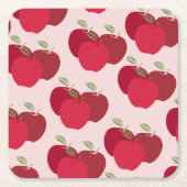 Moderne Apple Print Decoratief Papier Onderzetter (Voorkant)