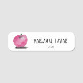  moderne Apple Tutor Teacher magneet Naamplaatje (Voorkant)