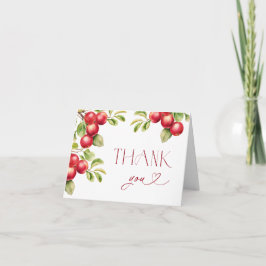 Moderne Apple Vrijgezellenfeest Rustic bedankkaart