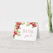 Moderne Apple Vrijgezellenfeest Rustic bedankkaart (Voorkant)