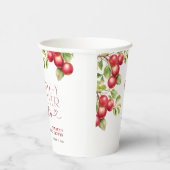 Moderne Appley Ever After Apple Bruidsfeest Papieren Bekers (Rechts)