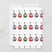 Moderne Aprés Ski Verjaardag Kaart (Achterkant)