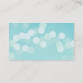 Moderne Aqua Blue Wedding Place-kaarten Plaatskaartje (Achterkant)