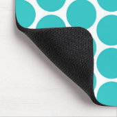 MODERNE AQUA GROENE, WITTE STIPPEN MUISMAT (Hoek)