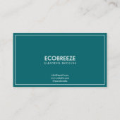 Moderne Aqua Splash Kantoor reiniging Visitekaartje (Achterkant)