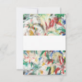 Moderne aquarel Abstract Dank u Bedankkaart (Achterkant)