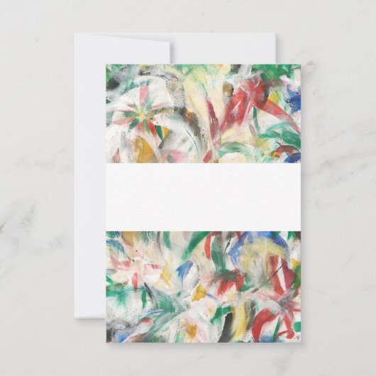 Moderne aquarel Abstract Dank u Bedankkaart (Achterkant)