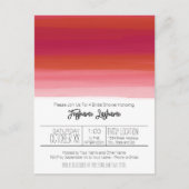 Moderne Aquarel Abstracte Bruidsdouche Briefkaart (Voorkant)