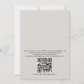 Moderne Aquarel Berg Elegante QR Code Trouwen Kaart (Achterkant)