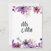 Moderne Aquarel Bloemen Vier het met ons! Kaart (Achterkant)