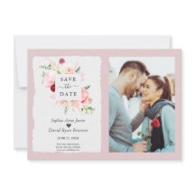 Moderne Aquarel Blozende Rode Bloemen Foto Bruilof