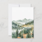 Moderne aquarel bosdieren Dank u Bedankkaart (Achterkant)