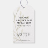 Moderne Aquarel Botanische 🌿 Zeep Hanglabels Cadeaulabel (Voorkant)