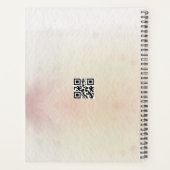 Moderne Aquarel Dazy Bloemen & personaliseren Planner (Achterkant)