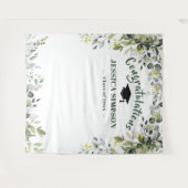 Moderne Aquarel Eucalyptus Fotocabine Achtergrond Wandkleed (Voorkant (horizontaal))