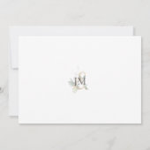 Moderne Aquarel Eucalyptus | Gouden Bruiloft Save The Date (Achterkant)