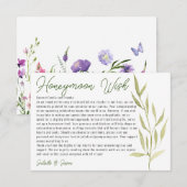 Moderne Aquarel Groene Eucalyptus Wensput Informatiekaartje (Voorkant / Achterkant)