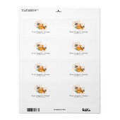 Moderne Aquarel Honingraten met terugkerende bij Etiket (Full Sheet)