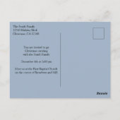Moderne Aquarel Kerstliedjes Zangers Briefkaart (Achterkant)