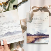 Moderne Aquarel Meer Bachelorette Weekend Kaart