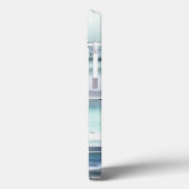 Moderne Aquarel Oceaan Zee Gepersonaliseerde Naam Case-Mate iPhone Case (Achterkant / Links)