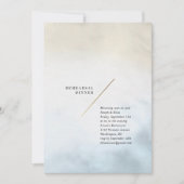 Moderne Aquarel Proefavond Diner Kaart (Voorkant)