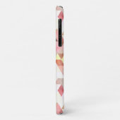 Moderne Aquarel Roze Groene Driehoek Monogram Case-Mate iPhone Case (Achterkant/links)