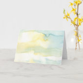 Moderne aquarel schilderij kunst Groeten Kaart (Gele Bloem)