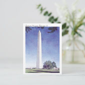 Moderne aquarel schilderij Washington Monument Briefkaart (Staand voorkant)