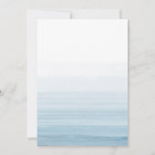 Moderne aquarel strand bruiloft  save the date (Achterkant)