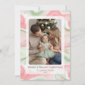 Moderne aquarel vakantiefoto kaart (Voorkant)