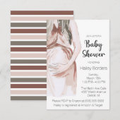 Moderne Aquarel Verwachtende Moeder Baby Shower Kaart (Voorkant / Achterkant)