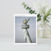 Moderne aquarel, Vrijheidsbeeld Torch Briefkaart (Staand voorkant)