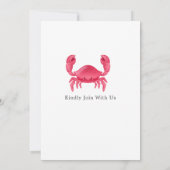 Moderne Aquarel Zomerstrand Kaart (Achterkant)