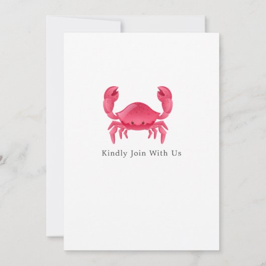 Moderne Aquarel Zomerstrand Kaart (Achterkant)