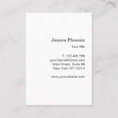 Moderne Aquarell Grau Schwarz Gold (Imitat) Visitekaartje (Achterkant)