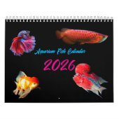 Moderne Aquariumvis 2026 Foto Persoonlijk Kalender (Hoes)