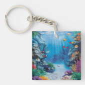Moderne aquariumvistank sleutelhanger (Voorkant)