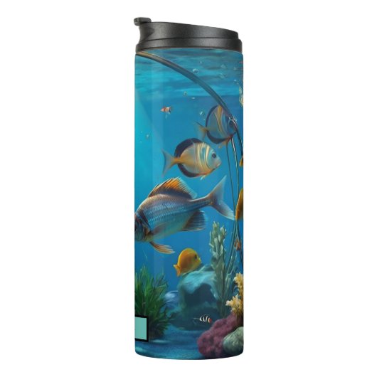 Moderne aquariumvistank thermosbeker (Geroteerd rechts)