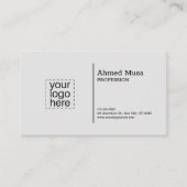 Moderne Arabische en Engelse Visitekaartjes (Voorkant)