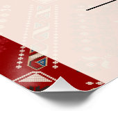 Moderne Arabische Henna Welkom Huwelijk Entree Tek Perfect Poster (Hoek)