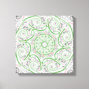 Moderne Arabische Kalligrafie - Artistiek Arabisch Canvas Afdruk