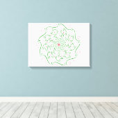 Moderne Arabische Kalligrafie - Artistiek Saoedisc Canvas Afdruk (Insitu (Houten vloer))