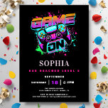 Moderne Arcade Gamer Girl's Verjaardagsfeest Kaart<br><div class="desc">Maak je klaar om het niveau te verhogen en te vieren met onze Modern Arcade Gamer Boy's Birthday Party uitnodiging! Deze dynamische uitnodiging nodigt alle gamers uit om deel te nemen aan het plezier en de opwinding van een arcade-thema verjaardagsbash. Met gedurfde kleuren en levendige graphics geïnspireerd door klassieke arcade...</div>