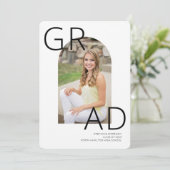 Moderne Arch 2023 Foto Graduation Party Invitation Kaart (Staand voorkant)