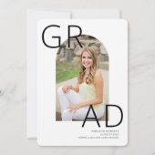 Moderne Arch 2023 Foto Graduation Party Invitation Kaart (Voorkant)