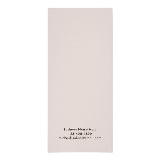 Moderne Arch Aangepaste Zakelijke prijslijst Reclamekaart (Achterkant)