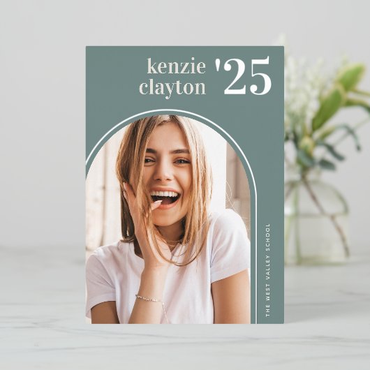 Moderne Arch | Aankondiging Afstuderen Folie (Staand Voorkant)